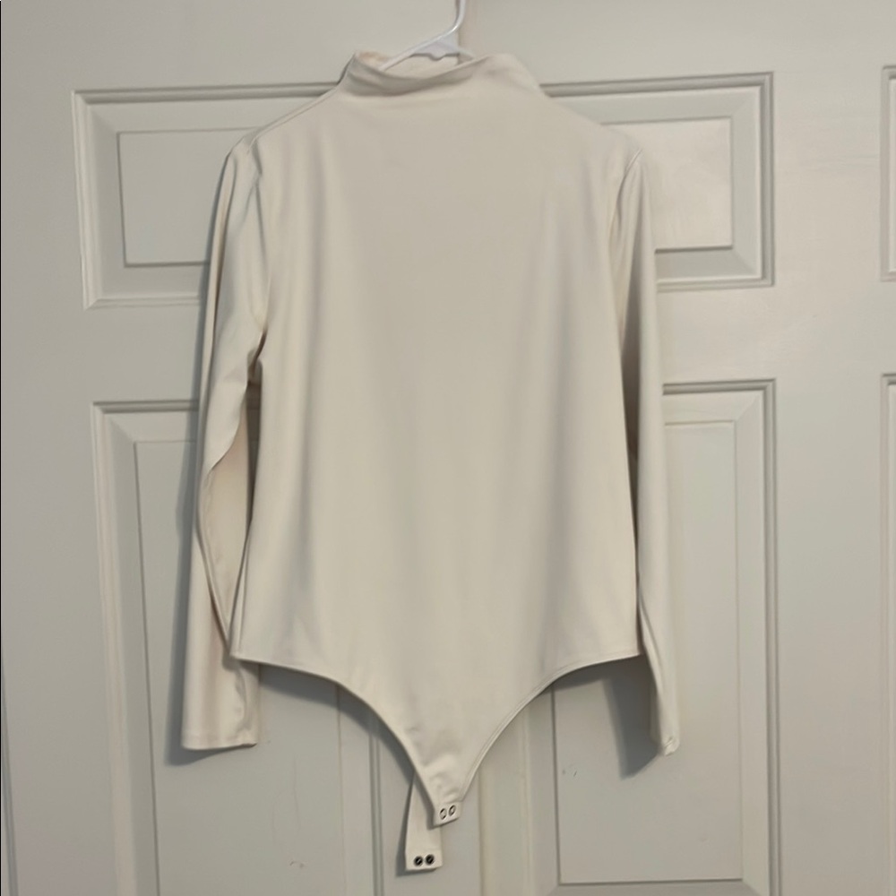 Cream Long Sleeve Bodysuit